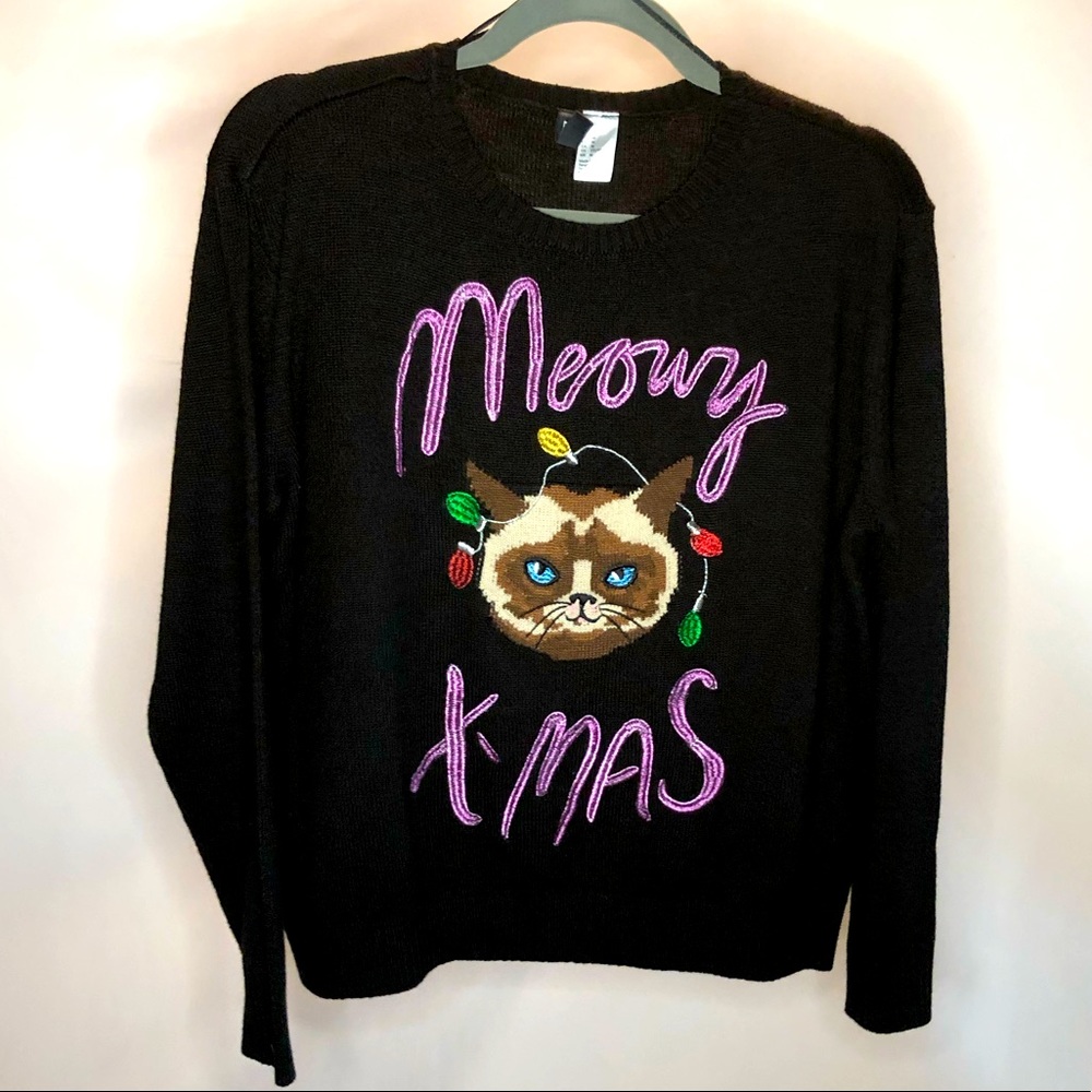 H&M Meowy Xmas Ugly Sweater